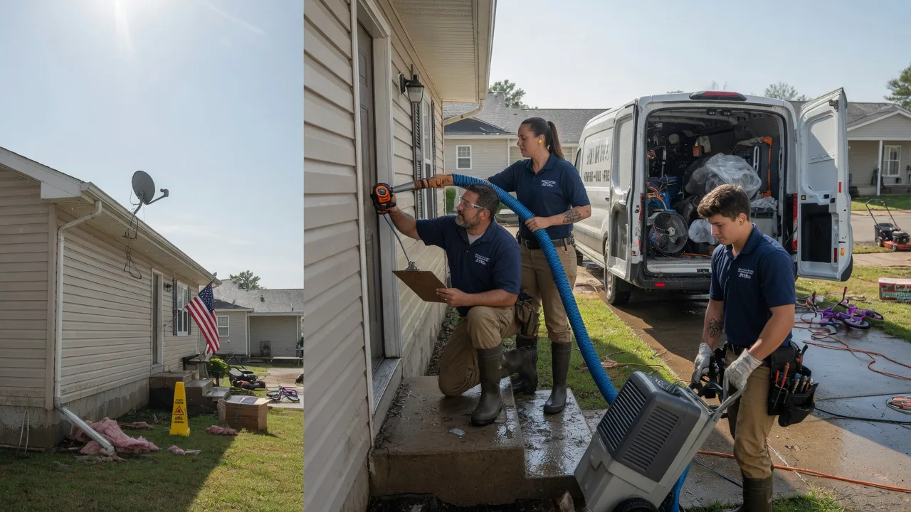 Ceiling Water Damage Restoration in Dewitt, IL near me